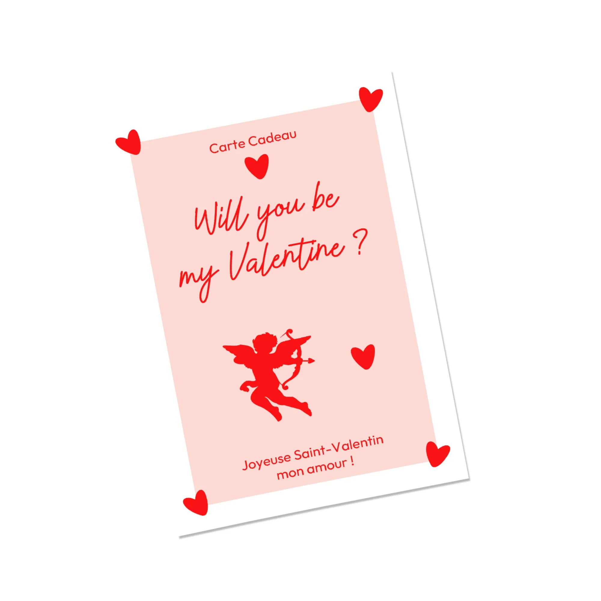 Carte cadeau Saint-Valentin